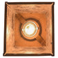 Meyda Lighting Reeds & Cattails 10" Rust Pendant Light With Silver Mica Shade Glass