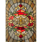 Meyda Lighting Regal Splendor 11" 2-Light Nickel Wall Sconce With Multi-Colored Shade Glass