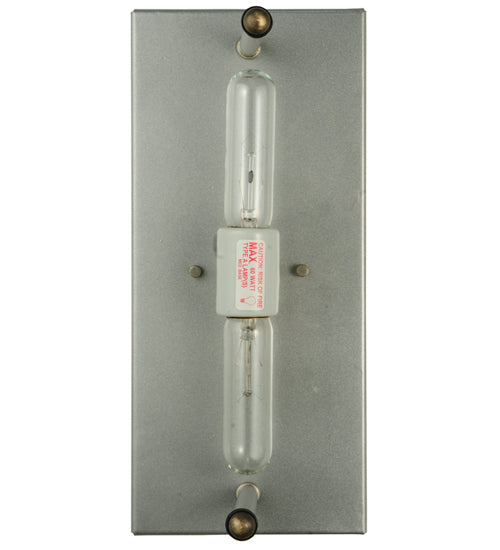Meyda Lighting Regal Splendor 11" 2-Light Nickel Wall Sconce With Multi-Colored Shade Glass