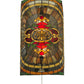 Meyda Lighting Regal Splendor 11" 4-Light Nickel Wall Sconce With Multi-Colored Shade Glass