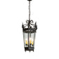 Meyda Lighting Regency 14" 4-Light Golden Bronze Pendant Light With Clear Seeded Shade Glass