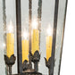 Meyda Lighting Regency 14" 4-Light Golden Bronze Pendant Light With Clear Seeded Shade Glass