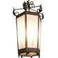 Meyda Lighting Regency 20" 6-Light Golden Bronze Pendant Light With Frosted Clear Seeded Shade Glass