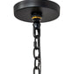 Meyda Lighting Regency 20" 6-Light Oxidized Steel Pendant Light With Ivory Faux Candlelight