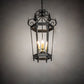 Meyda Lighting Regency 20" 6-Light Oxidized Steel Pendant Light With Ivory Faux Candlelight