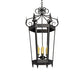 Meyda Lighting Regency 20" 6-Light Oxidized Steel Pendant Light With Ivory Faux Candlelight