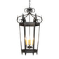Meyda Lighting Regency 20" 6-Light Oxidized Steel Pendant Light With Ivory Faux Candlelight