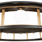 Meyda Lighting Reginald 86" LED Gold Matte & Weathered Brass Pendant Light With White Opal Shade Glass