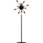 Meyda Lighting Relek 28"W x 71"H 12-Light Textured Black Floor Lamp