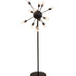 Meyda Lighting Relek 28"W x 71"H 12-Light Textured Black Floor Lamp