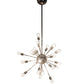 Meyda Lighting Relek 36" 24-Light Polished Nickel Pendant Light