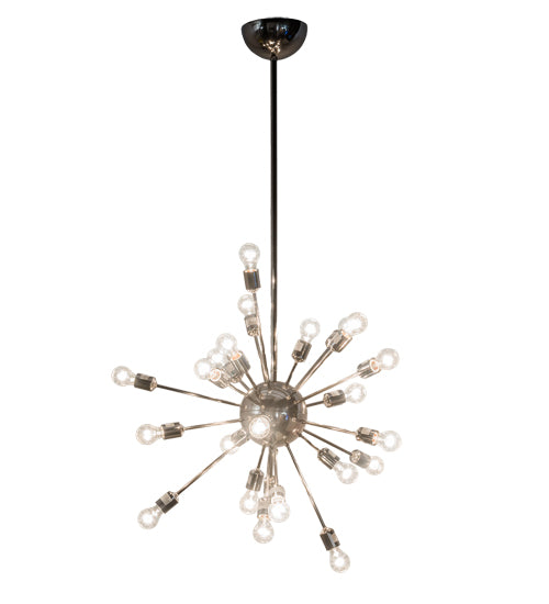Meyda Lighting Relek 36" 24-Light Polished Nickel Pendant Light