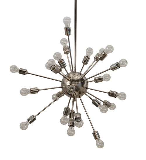 Meyda Lighting Relek 36" 24-Light Polished Nickel Pendant Light