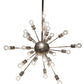 Meyda Lighting Relek 36" 24-Light Polished Nickel Pendant Light
