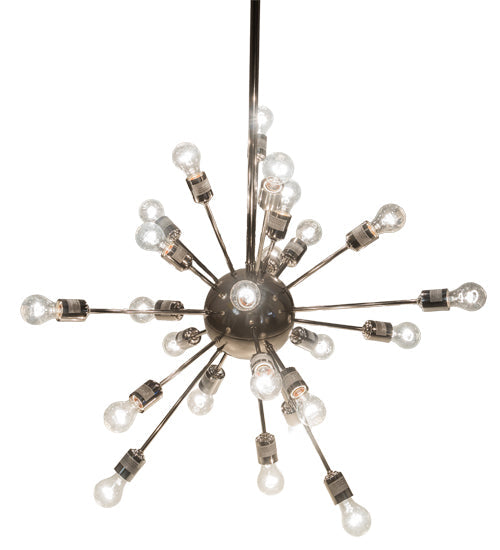 Meyda Lighting Relek 36" 24-Light Polished Nickel Pendant Light