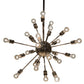 Meyda Lighting Relek 36" 24-Light Polished Nickel Pendant Light