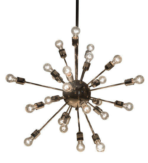 Meyda Lighting Relek 36" 24-Light Polished Nickel Pendant Light
