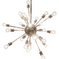 Meyda Lighting Relek 36" 24-Light Polished Nickel Pendant Light