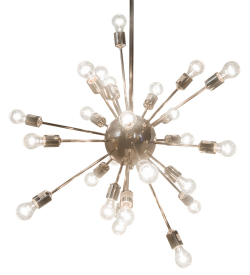Meyda Lighting Relek 36" 24-Light Polished Nickel Pendant Light