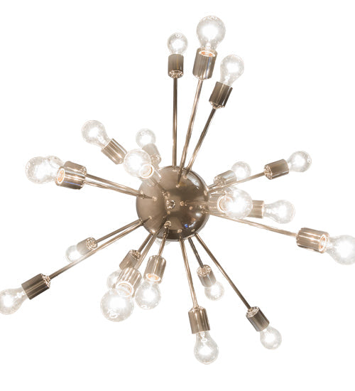 Meyda Lighting Relek 36" 24-Light Polished Nickel Pendant Light