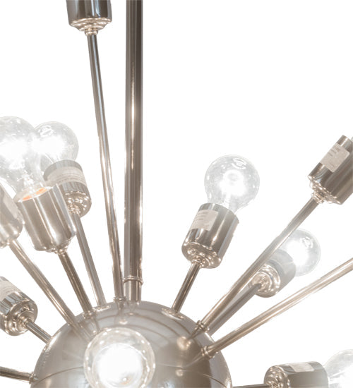 Meyda Lighting Relek 36" 24-Light Polished Nickel Pendant Light