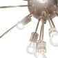 Meyda Lighting Relek 36" 24-Light Polished Nickel Pendant Light