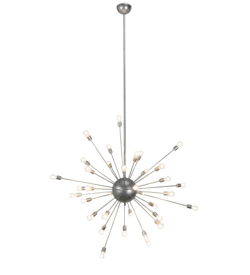 Meyda Lighting Relek 68" 36-Light Nickel Pendant Light
