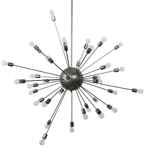 Meyda Lighting Relek 68" 36-Light Nickel Pendant Light