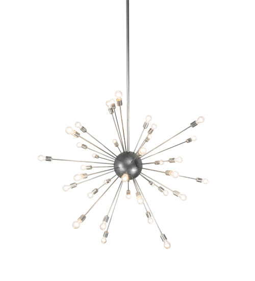Meyda Lighting Relek 68" 36-Light Nickel Pendant Light