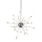 Meyda Lighting Relek 68" 36-Light Nickel Pendant Light