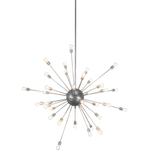 Meyda Lighting Relek 68" 36-Light Nickel Pendant Light