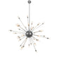 Meyda Lighting Relek 68" 36-Light Nickel Pendant Light