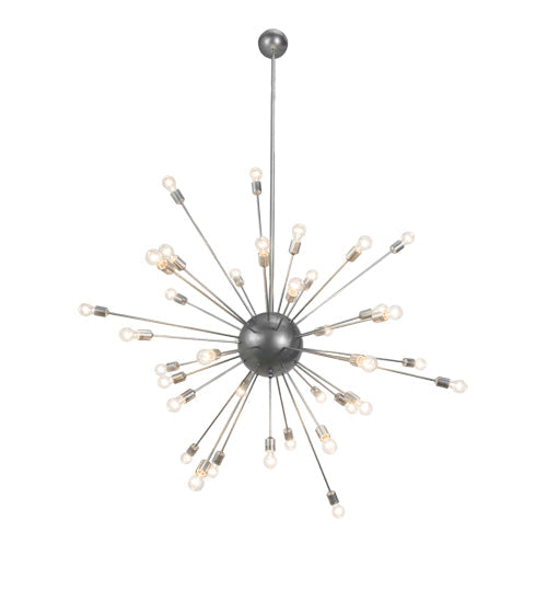 Meyda Lighting Relek 68" 36-Light Nickel Pendant Light