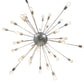 Meyda Lighting Relek 68" 36-Light Nickel Pendant Light