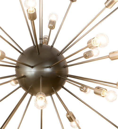 Meyda Lighting Relek 68" 36-Light Nickel Pendant Light