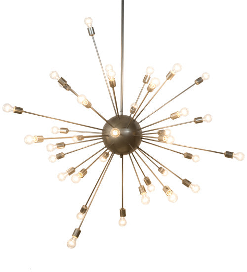 Meyda Lighting Relek 68" 36-Light Nickel Pendant Light