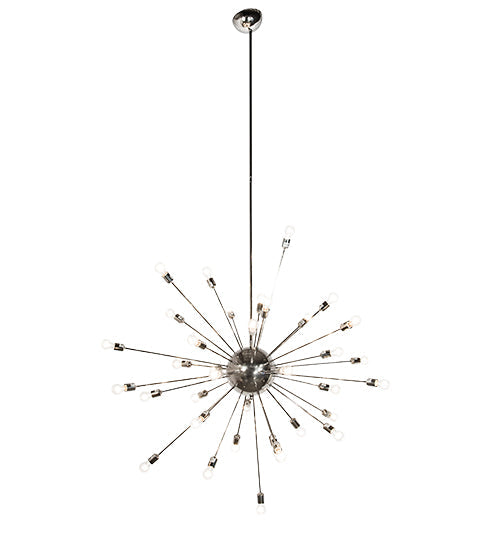 Meyda Lighting Relek 72" 36-Light Polished Nickel Pendant Light