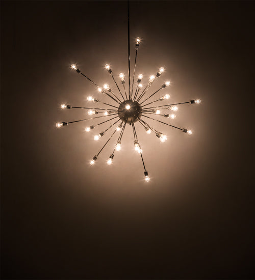 Meyda Lighting Relek 72" 36-Light Polished Nickel Pendant Light