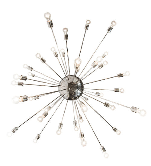 Meyda Lighting Relek 72" 36-Light Polished Nickel Pendant Light