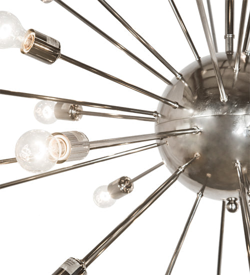 Meyda Lighting Relek 72" 36-Light Polished Nickel Pendant Light