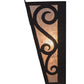 Meyda Lighting Rena 12" Cajun Spice Wall Sconce With Silver Mica Shade Glass