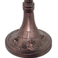 Meyda Lighting Renaissance Rose 17" Mahogany Bronze Accent Table Lamp With Multi-Colored Shade Glass