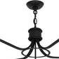Meyda Lighting Rennes 43" 12-Light Charred Iron Pendant Light With Clear Shade Glass