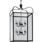 Meyda Lighting Rennes 43" 12-Light Oil Rubbed Bronze Pendant Light With Clear Shade Glass