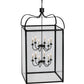 Meyda Lighting Rennes 43" 12-Light Oil Rubbed Bronze Pendant Light With Clear Shade Glass