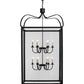 Meyda Lighting Rennes 43" 12-Light Oil Rubbed Bronze Pendant Light With Clear Shade Glass