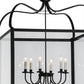 Meyda Lighting Rennes 43" 12-Light Oil Rubbed Bronze Pendant Light With Clear Shade Glass