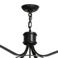 Meyda Lighting Rennes 43" 12-Light Oil Rubbed Bronze Pendant Light With Clear Shade Glass