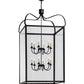 Meyda Lighting Rennes 43" 12-Light Oil Rubbed Bronze Pendant Light With Clear Shade Glass