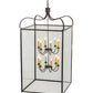 Meyda Lighting Rennes 43" 12-Light Timeless Bronze Pendant Light With Clear Shade Glass